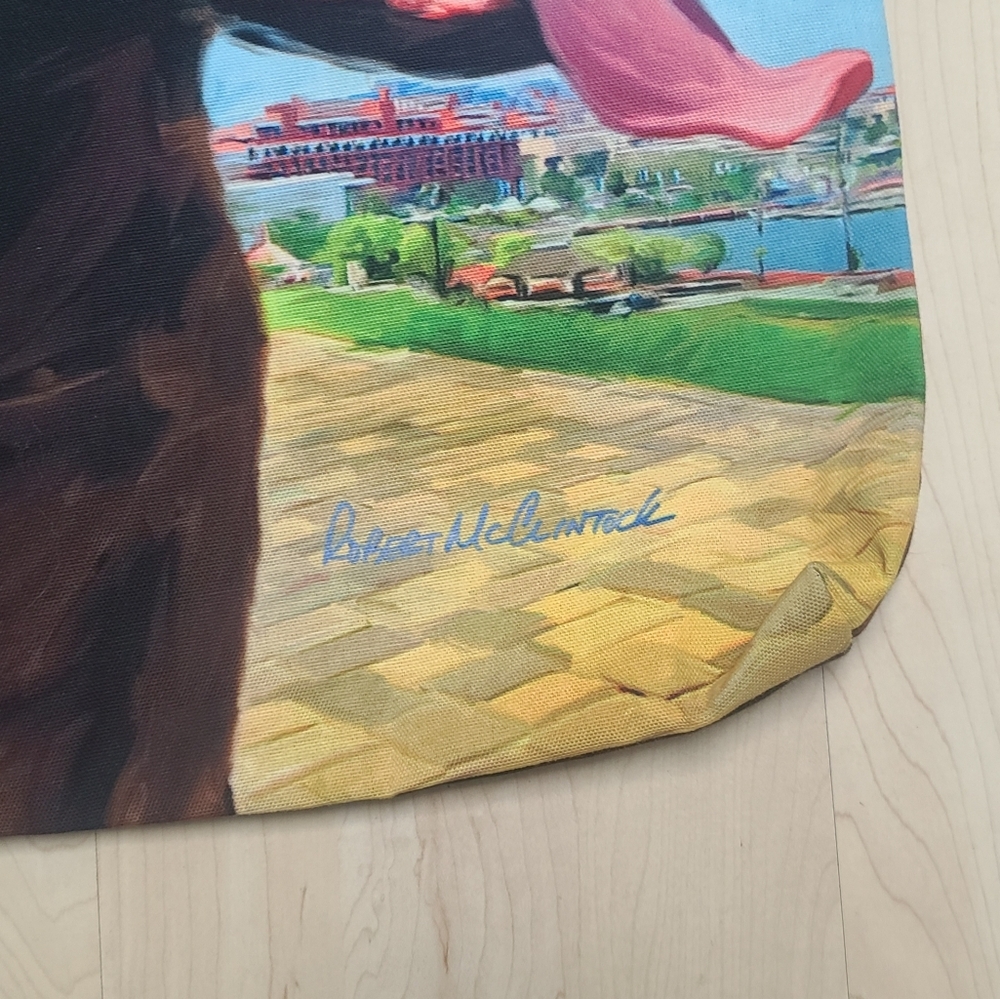 View from the hill Chocolate Labrador Dog Tote Bag NWT Robert McClintock - Picture 3 of 8